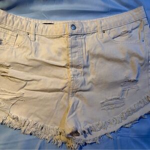 Wild Fable White Distressed Women Shorts